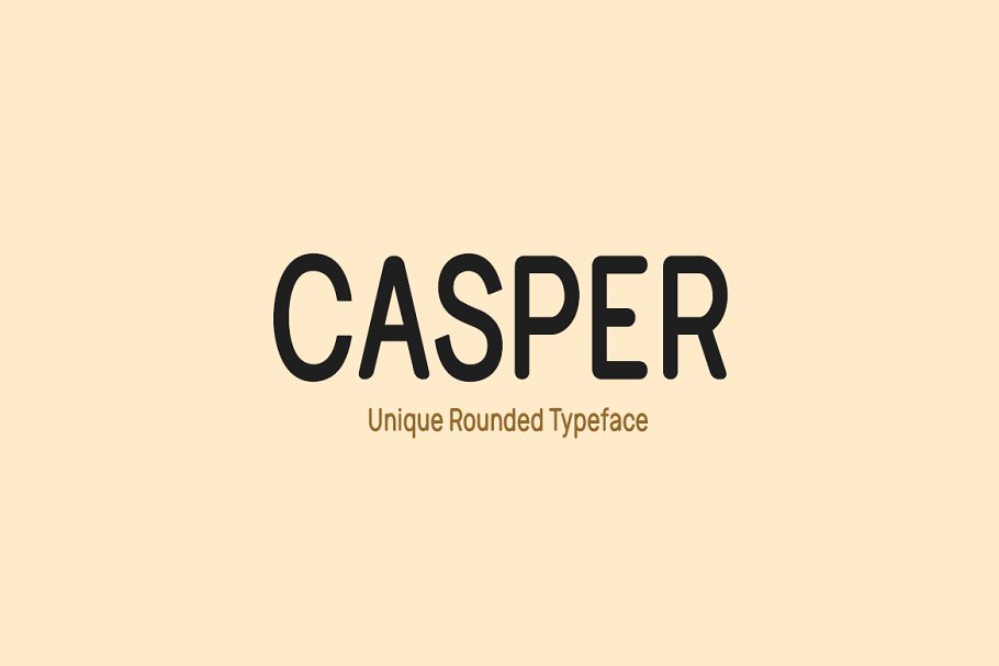 Пример шрифта Casper